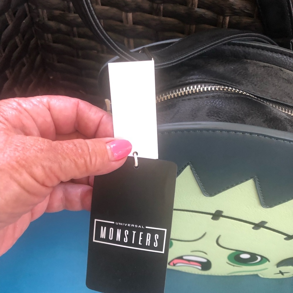 Loungefly Universal Monsters Green and Black Bag